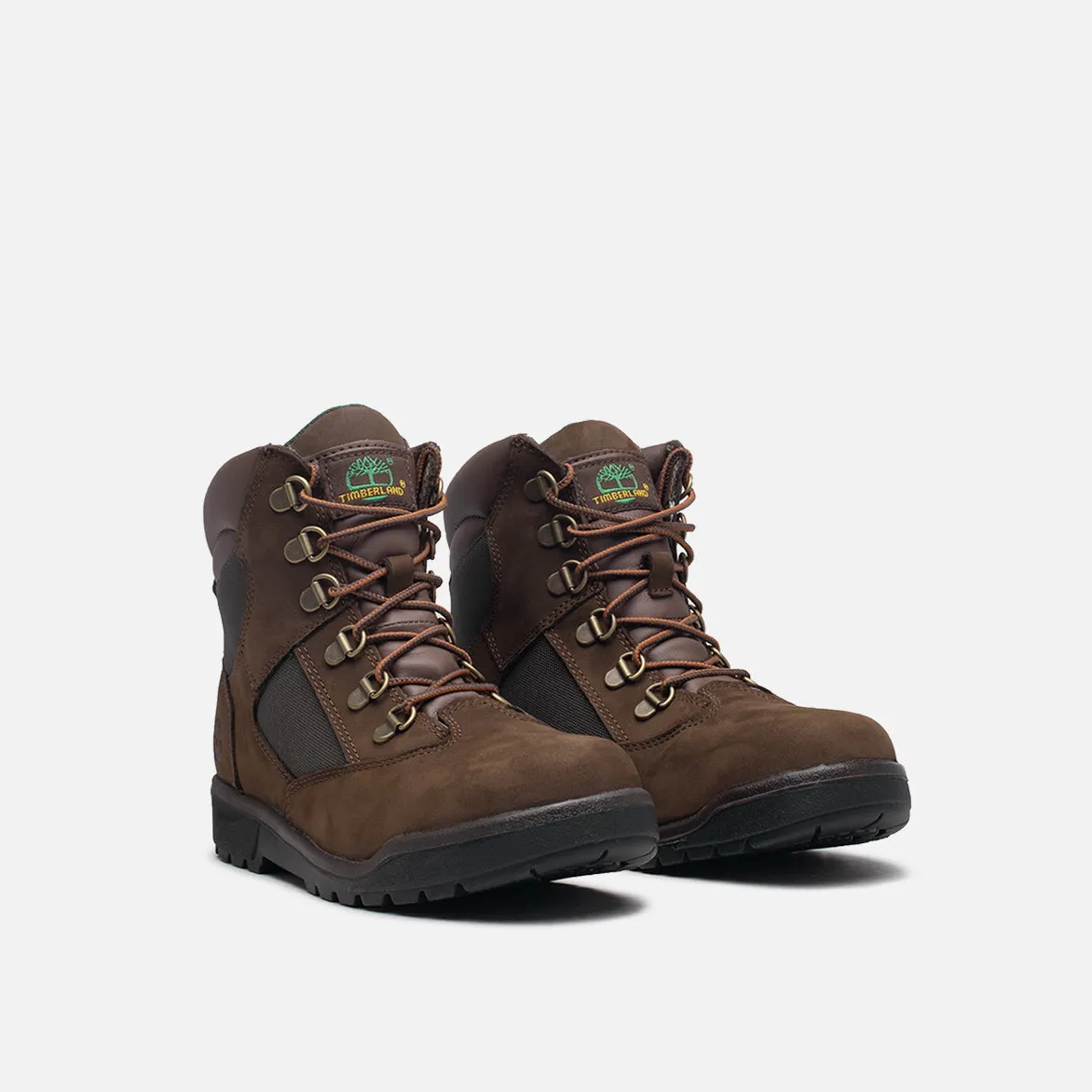 6" WATERPROOF FIELD BOOT (PS) - BROWN / GREEN