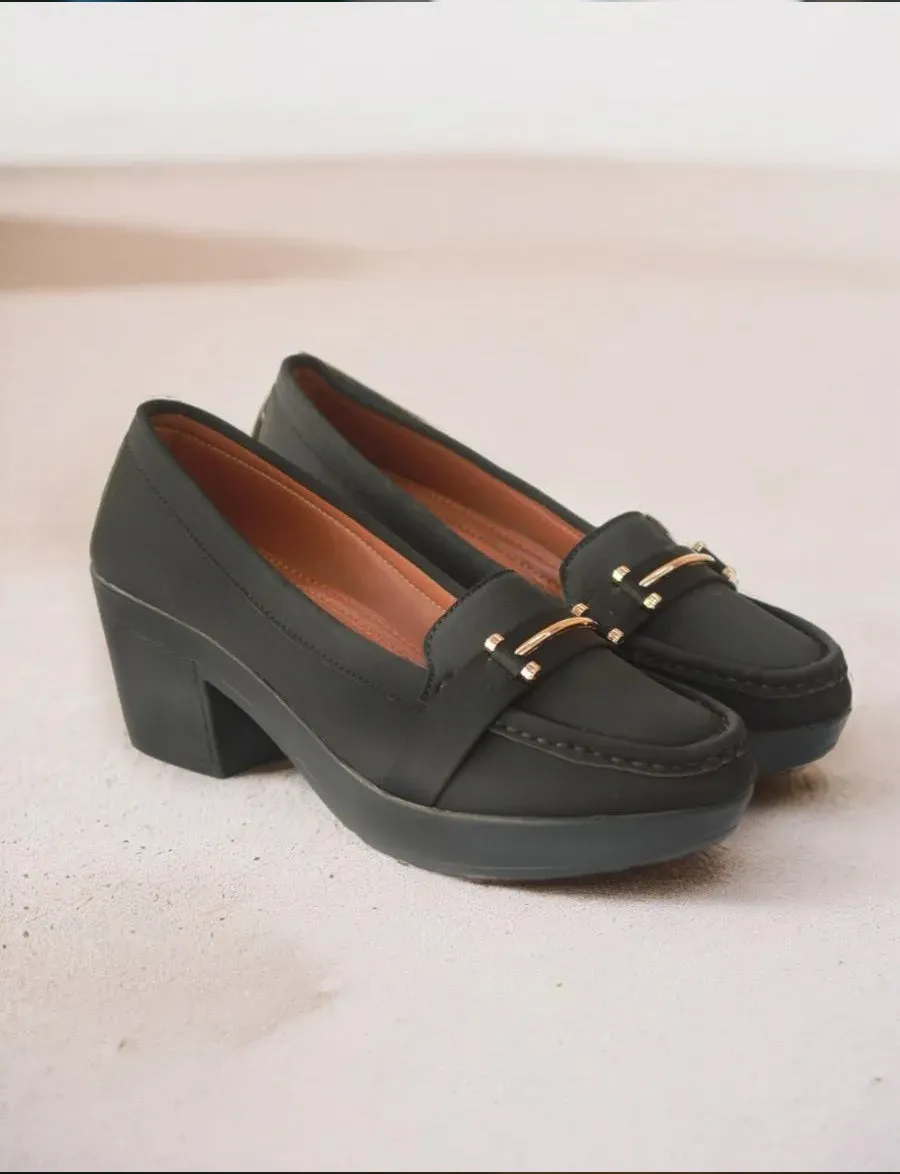 Black | Wedge Heel Pumps for Women