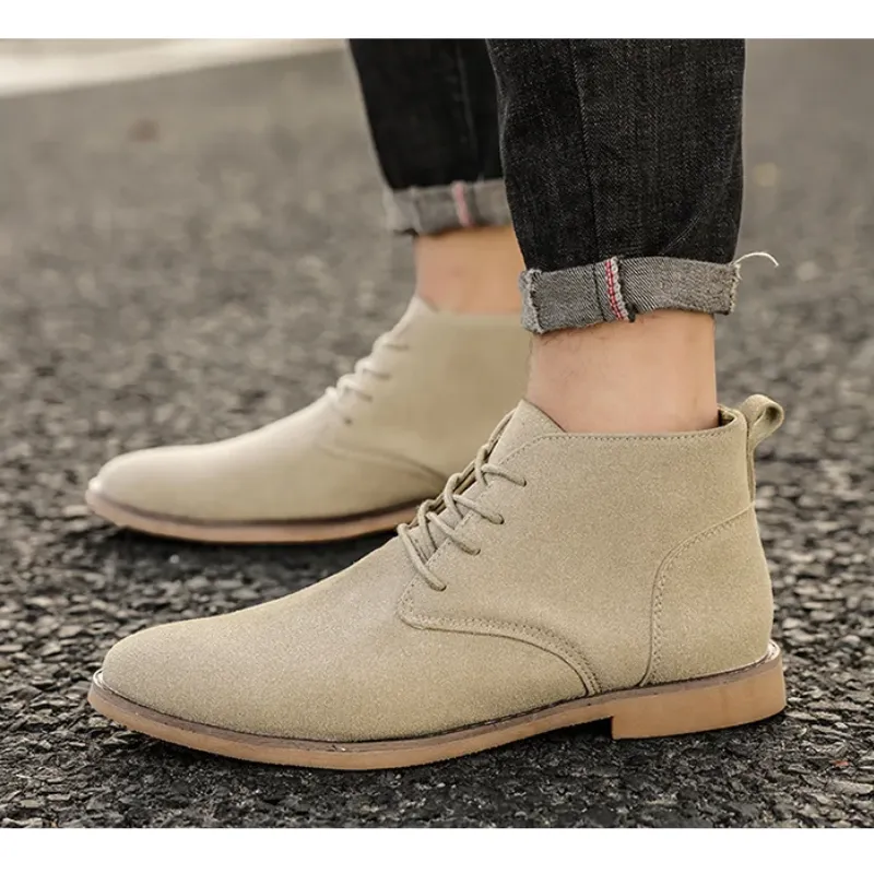 Comfortable suede chukka boots for men, stylish and durable