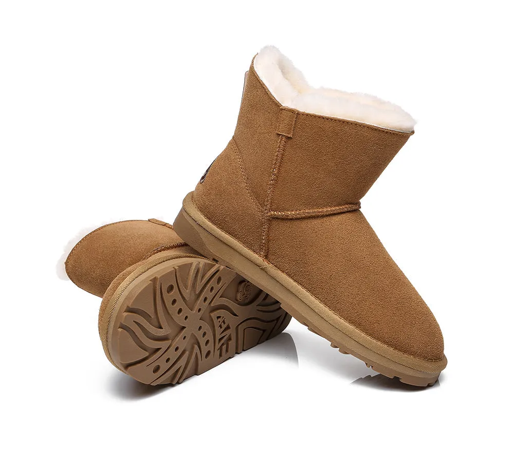 EVERAU® UGG Boots Women Sheepskin Wool Single Bow Ember