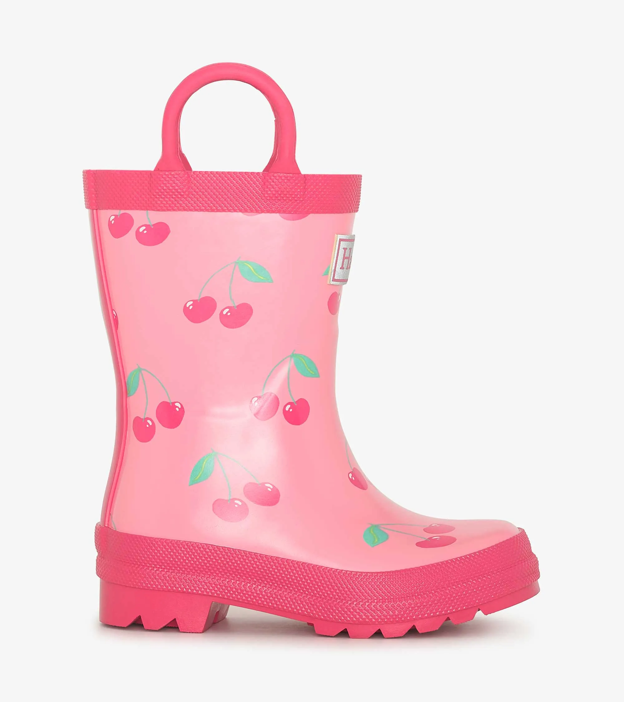 Girls Cherries Rain Boots with Handles