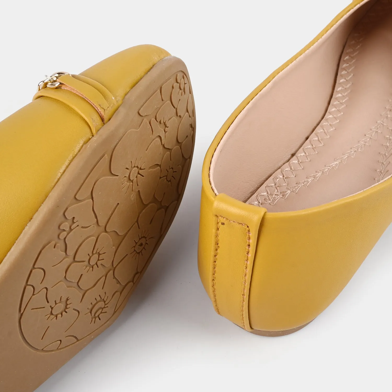 Girls Pumps AS-001-Mustard