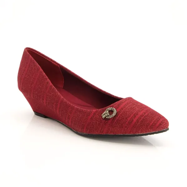 Maroon Heel Pumps for women