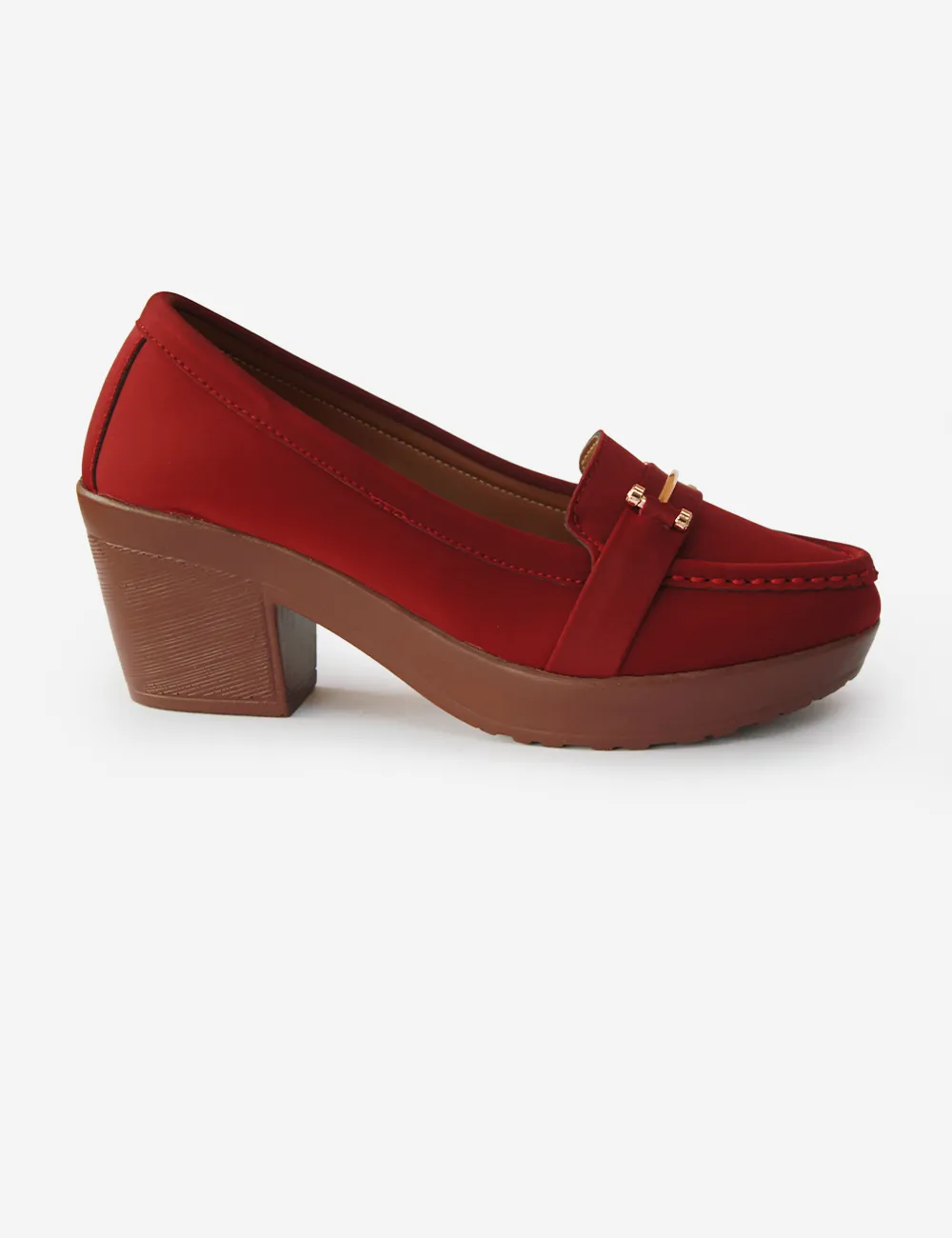 Maroon | Wedge Heel Pumps for Women