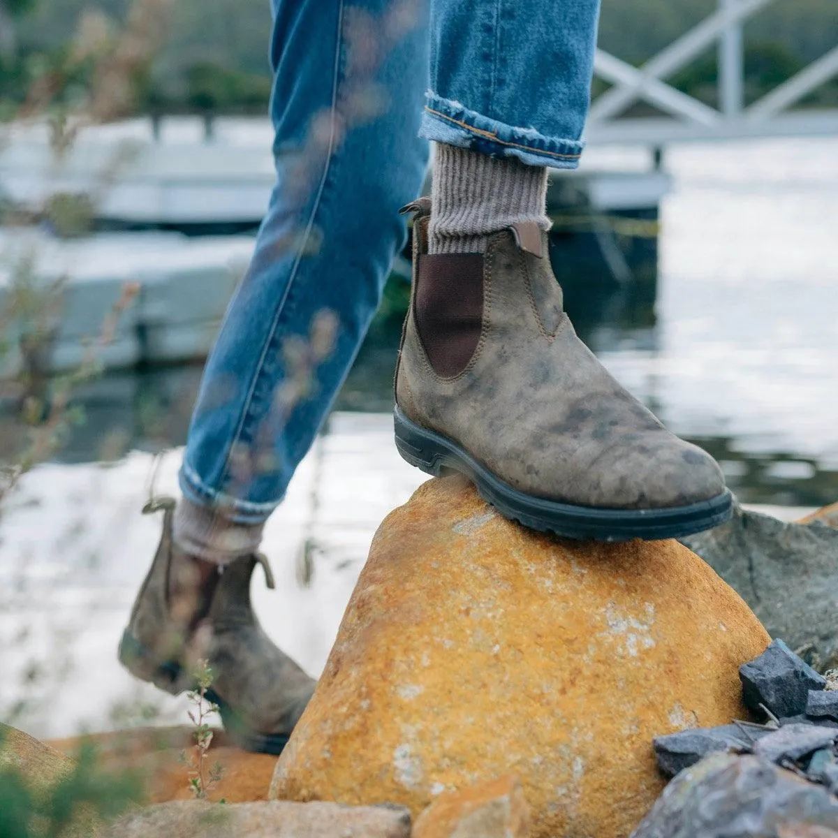 Men’s Round Toe Anti-Slip Ankle Boots | Waterproof & Durable