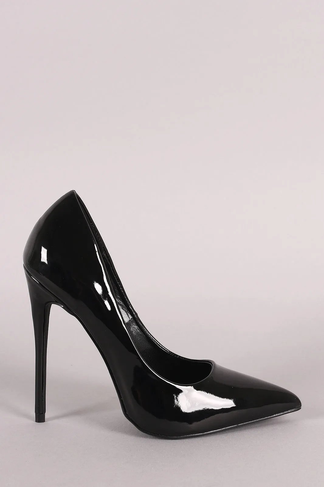 Patent Pointy Toe Stiletto Pump