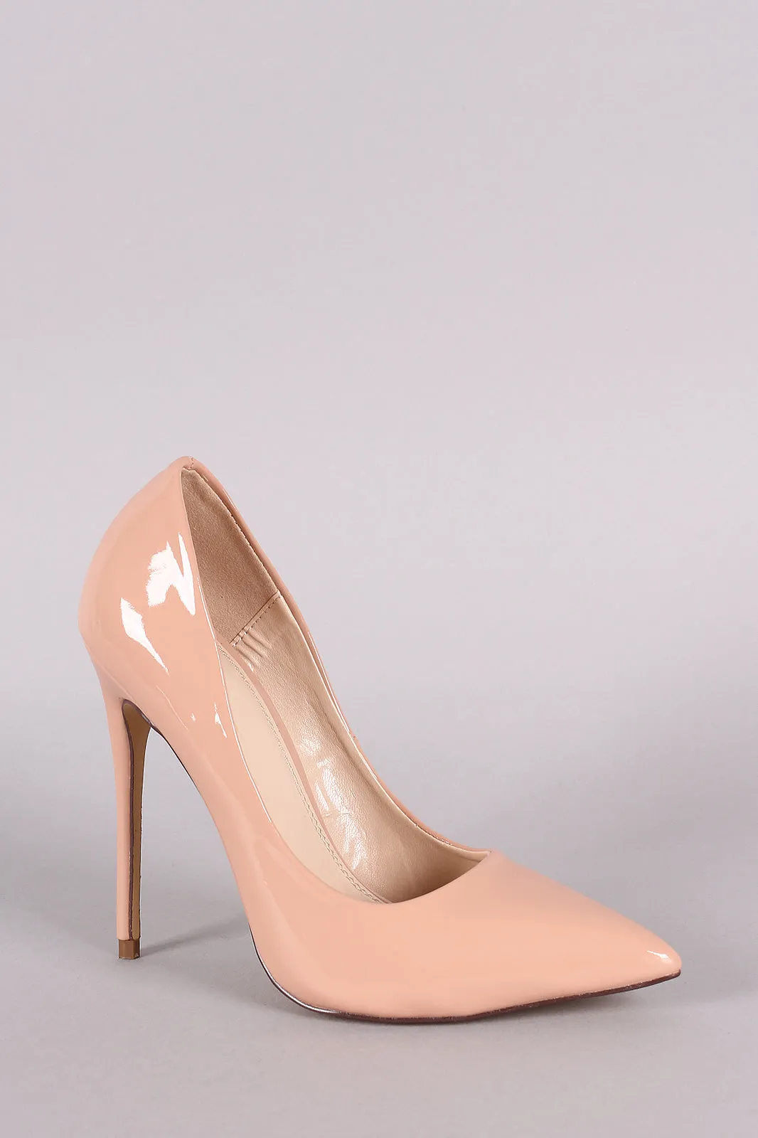 Patent Pointy Toe Stiletto Pump