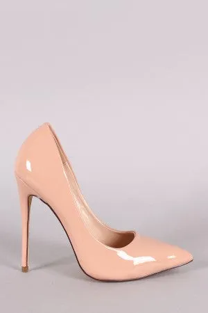 Patent Pointy Toe Stiletto Pump