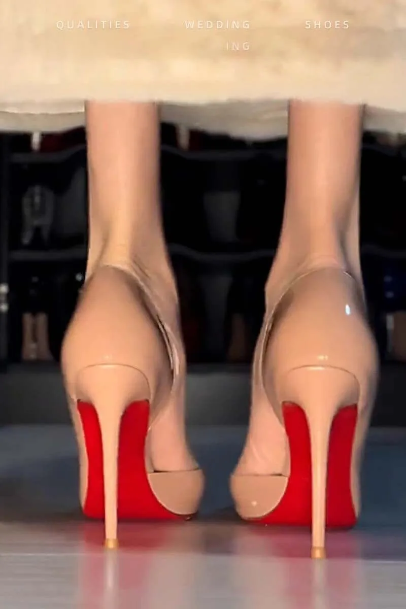 Red bottom high heels stilettos