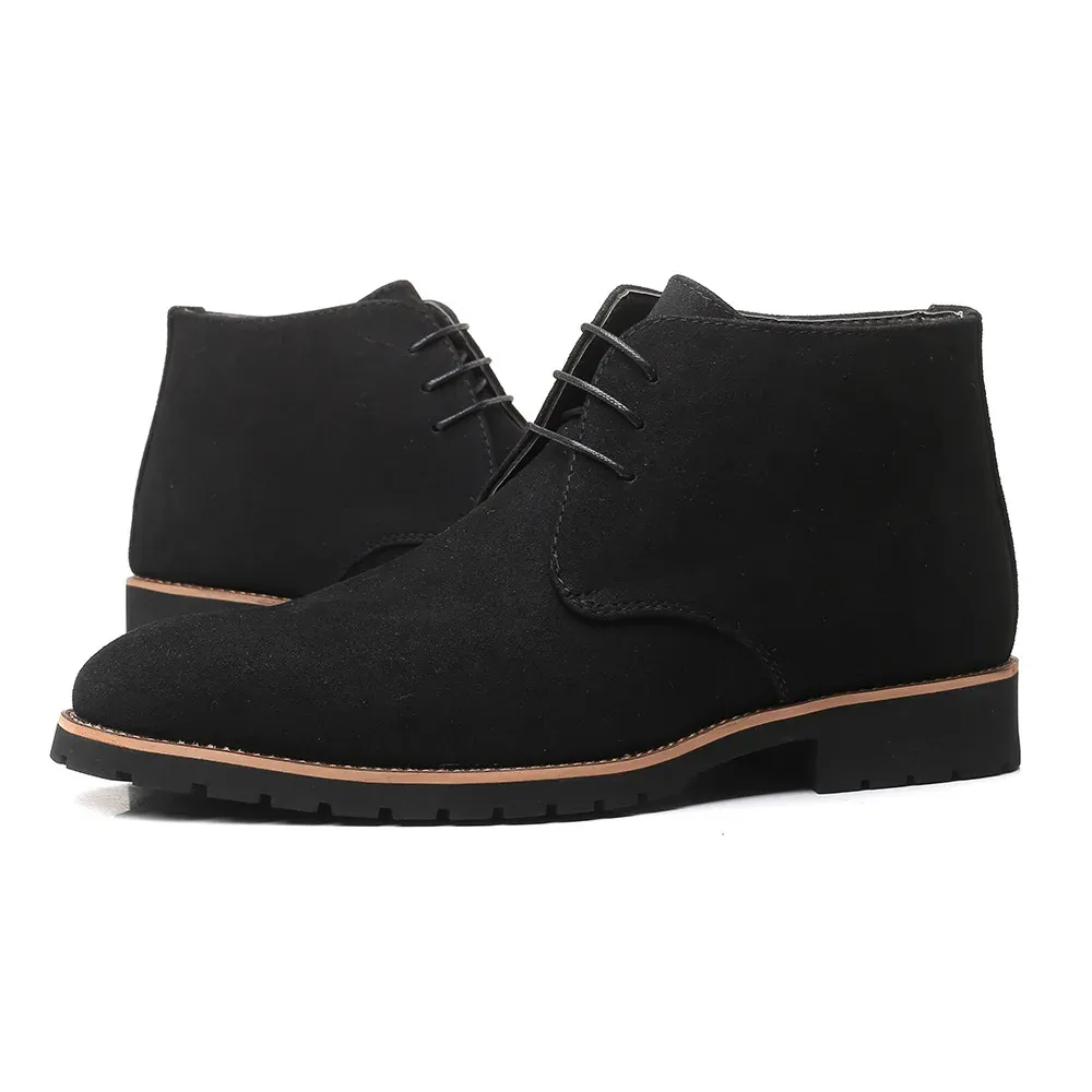 Stylish suede chukka boots for men, durable ankle boots