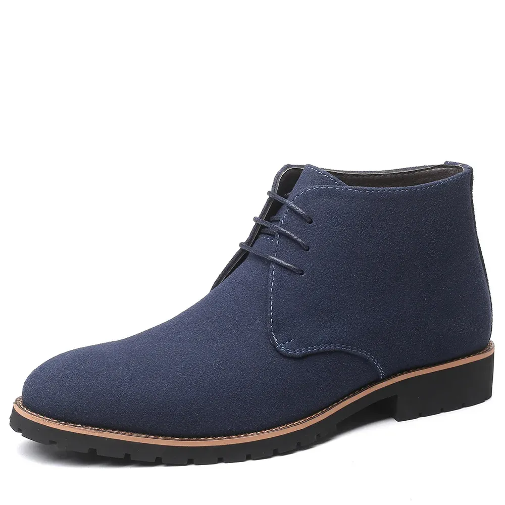 Stylish suede chukka boots for men, durable ankle boots