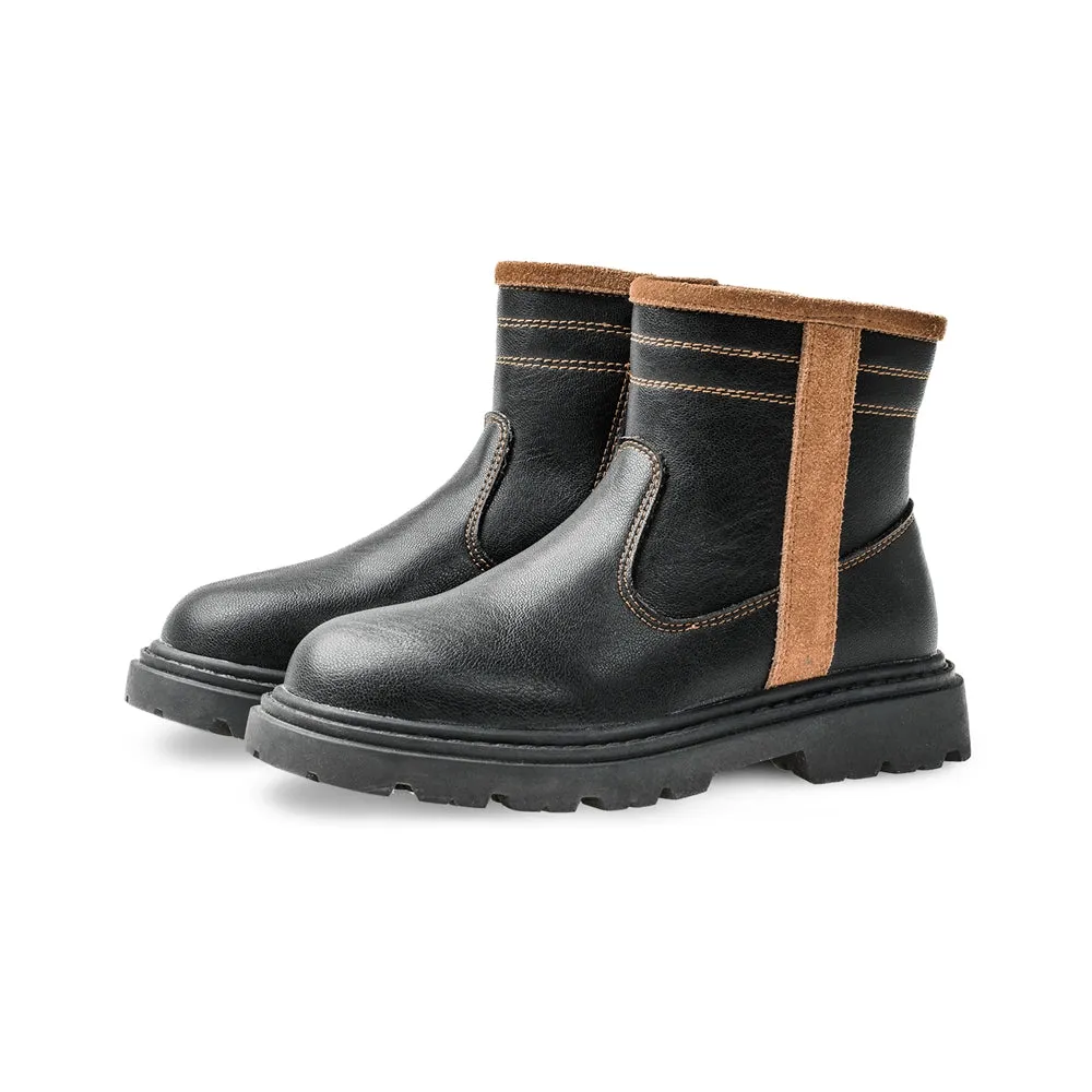 Trim Line Non-Slip Kids Casual Boots