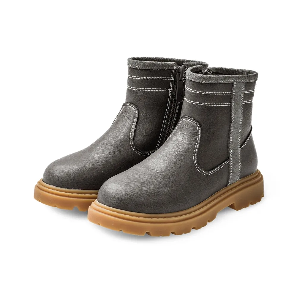 Trim Line Non-Slip Kids Casual Boots