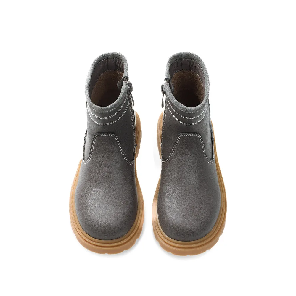 Trim Line Non-Slip Kids Casual Boots