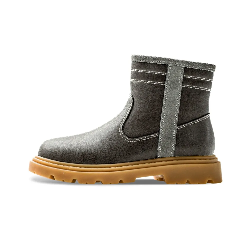 Trim Line Non-Slip Kids Casual Boots