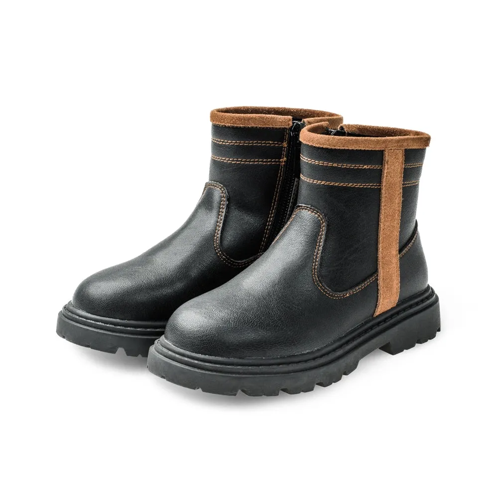 Trim Line Non-Slip Kids Casual Boots