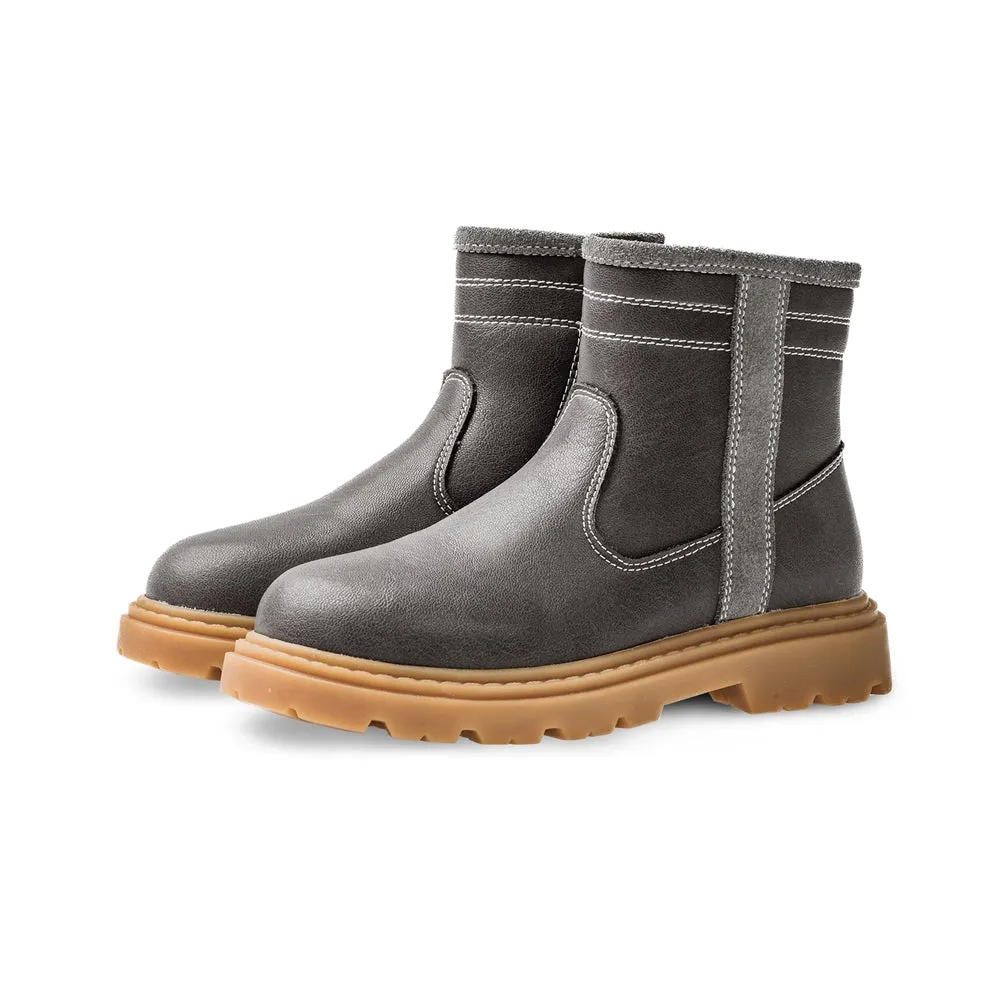 Trim Line Non-Slip Kids Casual Boots