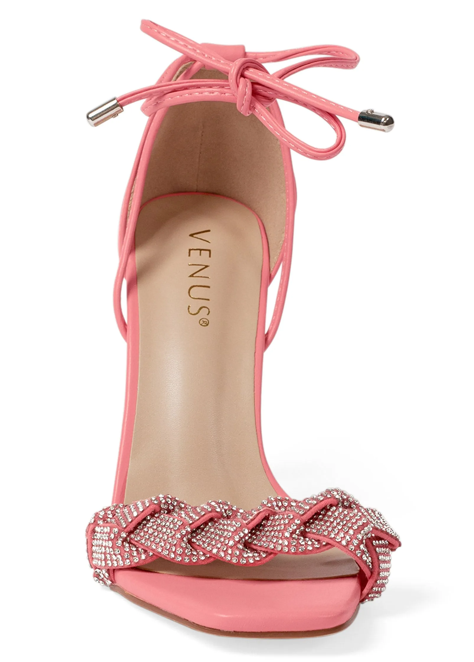 Wes Strap Heel Sandals - Coral