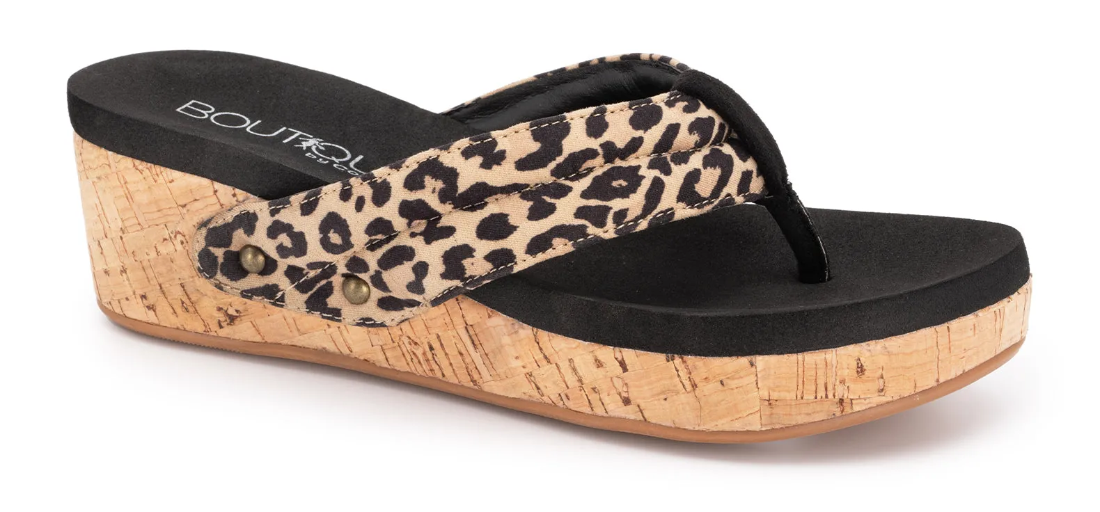 Wish Leopard Wedge Sandal