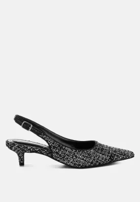 Zehra Boucle Slingback Pumps